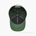 Logotipo bordado personalizado Capilla de béisbol verde